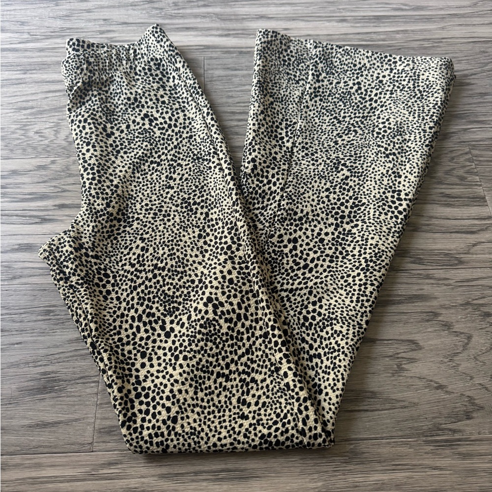 Topshop Animal Print Flares